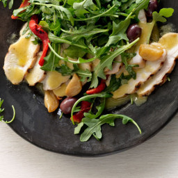 Grilled Chicken Salad with Garlic Confit