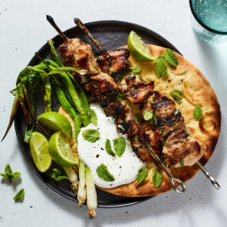 Grilled Chicken Skewers With Tarragon and Yogurt