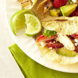 Grilled-Chicken Tacos with Strawberry Salsa