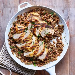Grilled Chicken with Dirty Wild Rice