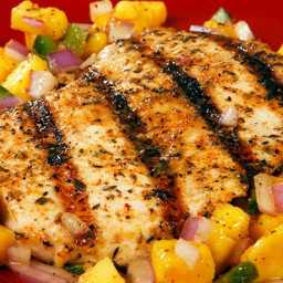 Grilled Chicken with Fruit Salsa