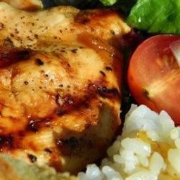 Grilled Chicken with Peach Sauce
