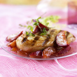Grilled Chicken with Savory Asian Plum Sauce