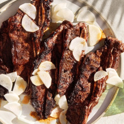 Grilled Chile-Lemongrass Short Ribs with Pickled Daikon