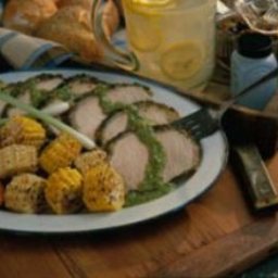 Grilled Chimichurri Pork Roast