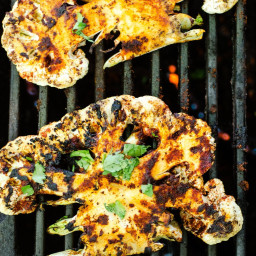Grilled Chipotle Lime Cauliflower Steaks