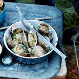 Grilled Clams with Spiced Paprika Butter