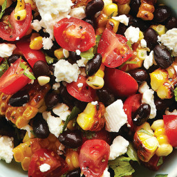 Grilled Corn and Black Bean Salad with Cilantro