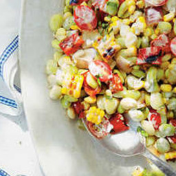 Grilled Corn-and-Butter Bean Salad