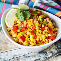 Grilled Corn and Fresh Pepper Salad