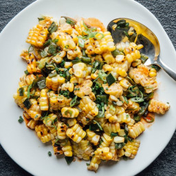 Grilled Corn and Poblano Chile Salad