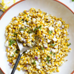 Grilled Corn Salad with Feta