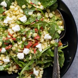 Grilled Corn Salad with Jalapeno Dressing