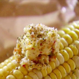 Grilled Corn with Bell Pepper Butter