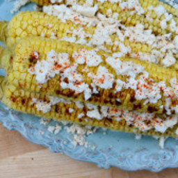 Grilled Corn with Chili, Cheese, and Lime