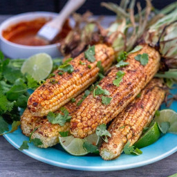 Grilled Corn with Chipotle Lime Butter