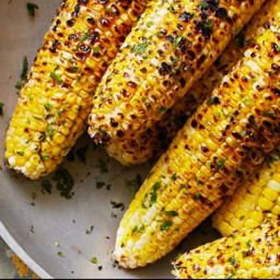 Grilled Corn with Honey-Ancho Chile Butter