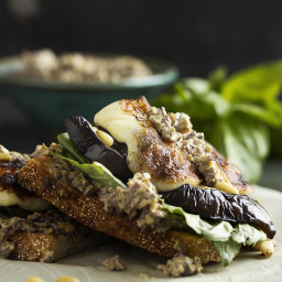 Grilled Eggplant and Halloumi Sandwich