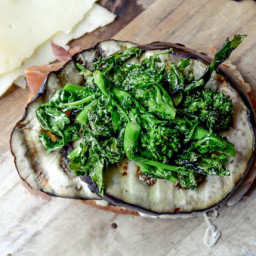 Grilled Eggplant + Broccoli Rabe Sandwich