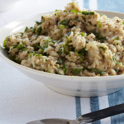 Grilled Eggplant Risotto