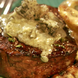 Grilled Filet with Blue Cheese Butter