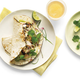 Grilled-Fish Tacos with Radish-Cabbage Slaw