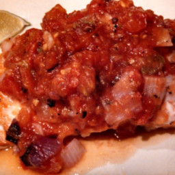 Grilled Fish with Two-Tomato Salsa