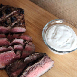 Grilled Flank Steak with Sherry-Mustard Sauce