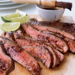 Grilled Flank Steak with Soy-Chile Glaze