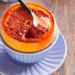 Grilled Grapefruit with Brown Sugar Rum Butter 