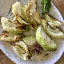 Grilled Green Cabbage