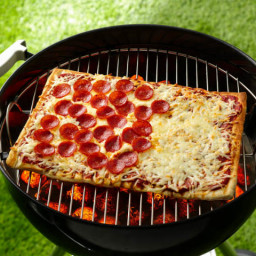 Grilled Half-and-Half Pizza