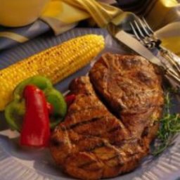 Grilled Honey-Soy Pork Steaks