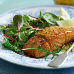 Grilled Honeyed Lime Salmon