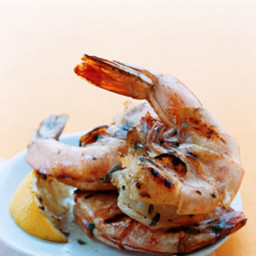 Grilled Jumbo Shrimp with Lemon and Oregano