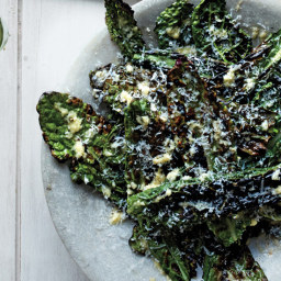 Grilled Kale With Parmesan Dressing