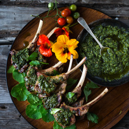 Grilled Lamb Chops with Salsa Verde