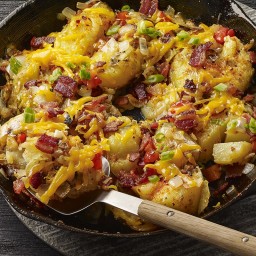 Grilled & Loaded Smashed Potatoes
