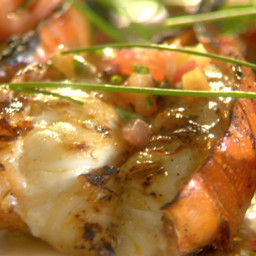Grilled Lobster Tails with Tarragon-Lemon Vinaigrette