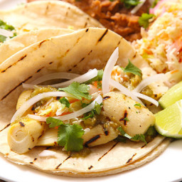Grilled Marinated Heart of Palm Tacos With Spicy Cabbage Slaw (vegan)