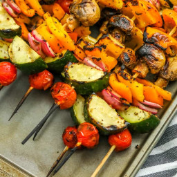 Grilled Marinated Vegetable Kabobs