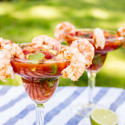 Grilled Mexican Shrimp Cocktail
