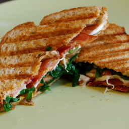 Grilled Mozzarella and Spinach BLTs