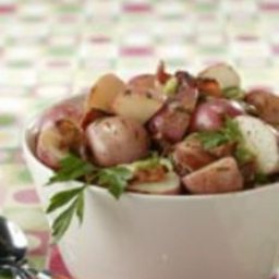 Grilled New Potato Salad with Bacon and Scallions