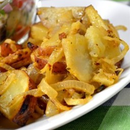 Grilled Onions and Potatoes