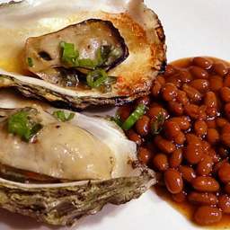 Grilled Oysters and Bush's Grillin' Beans