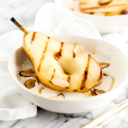 Grilled Pears with Honey Whipped Ricotta
