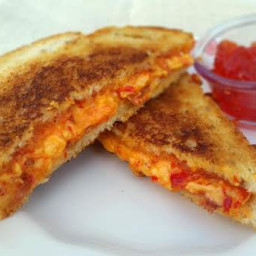 Grilled Pimento Cheese & Bacon with Pepper Jelly