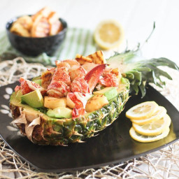 Grilled Pineapple Lobster Salad