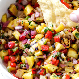 Grilled Pineapple Pear Salsa